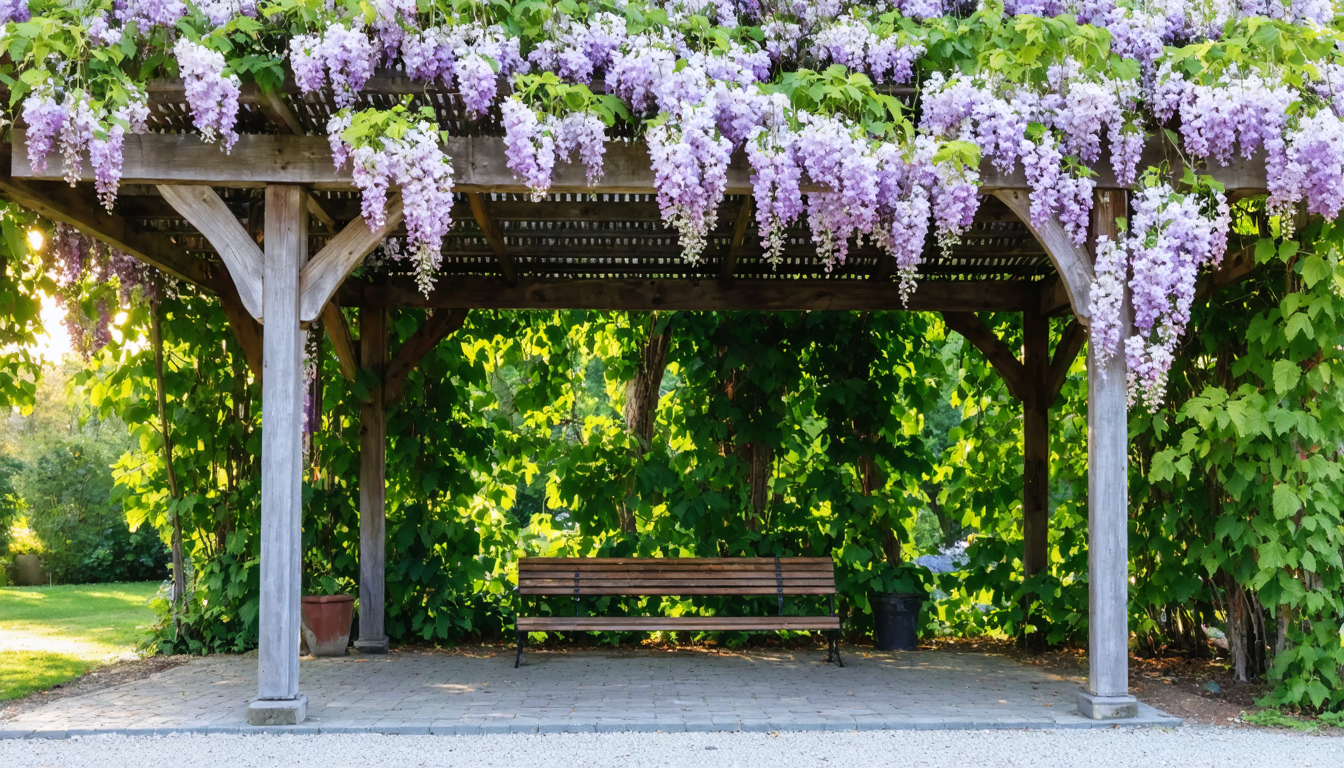 découvrez comment construire facilement une pergola parfaite pour vos glycines grâce à notre guide simple et efficace, étape par étape.