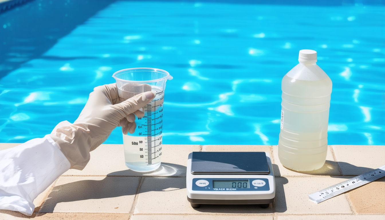 découvrez comment doser efficacement l'eau de javel dans une piscine de 50 m³ avec nos conseils pratiques et calculs précis pour assurer une eau propre et saine.
