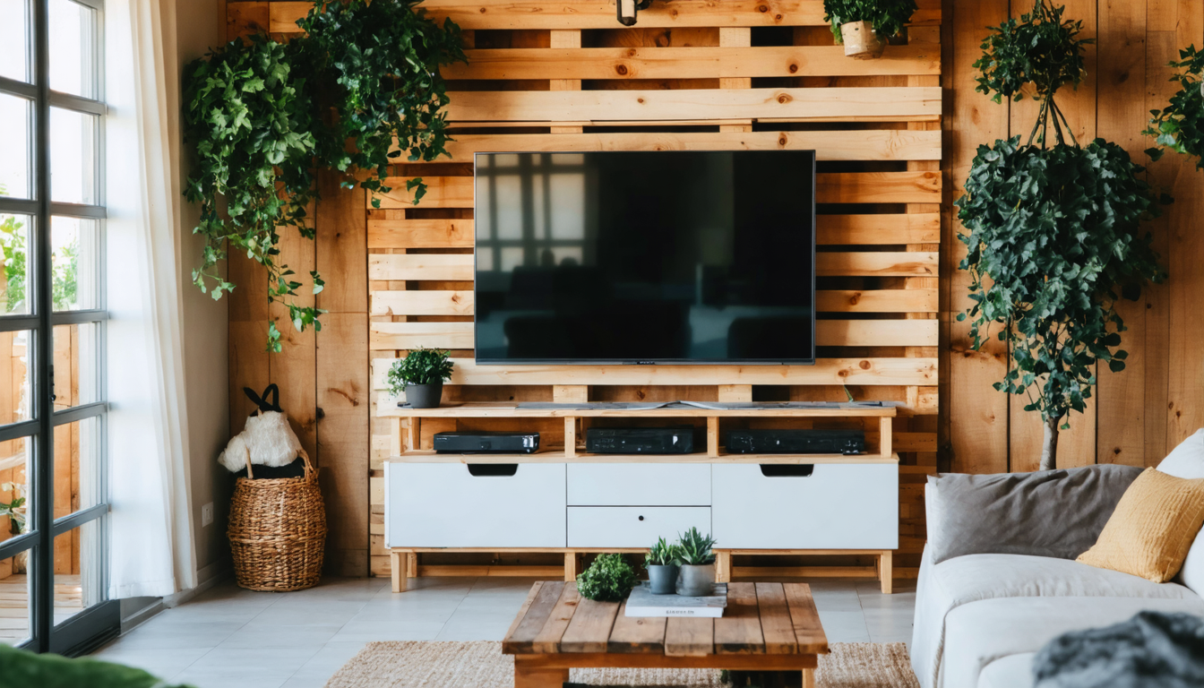 découvrez comment créer une paroi tv en palettes de bois grâce à ce guide simple et économique pour transformer et sublimer votre intérieur avec style et originalité.
