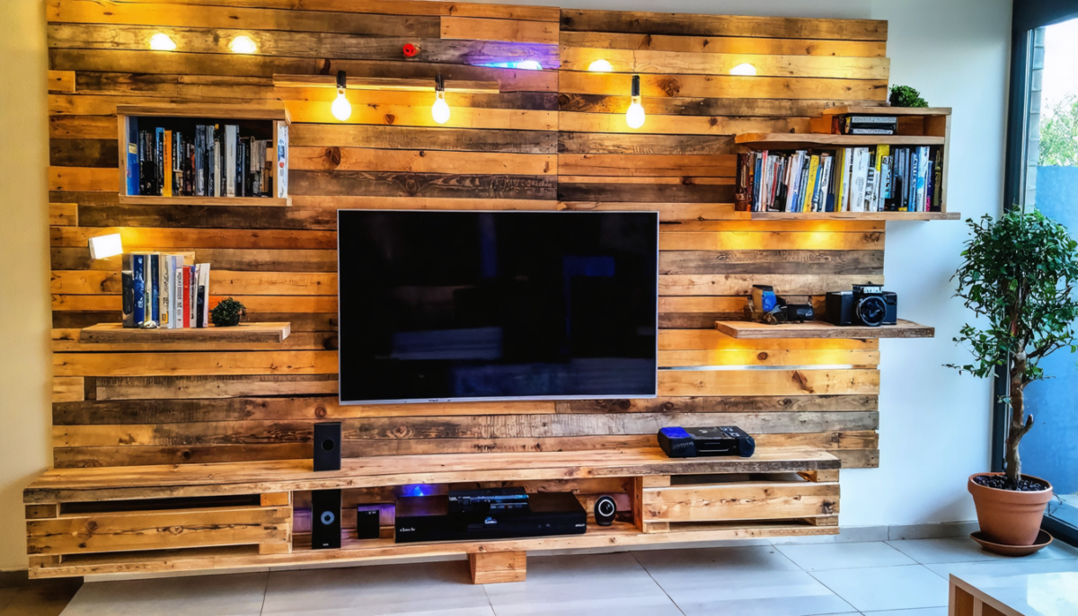 découvrez comment créer une paroi tv en palettes de bois avec ce guide simple et économique, pour ajouter une touche naturelle et élégante à votre intérieur.