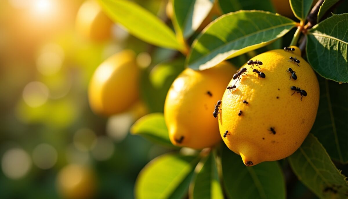 Fourmis sur citronnier : méthodes naturelles et efficaces pour s'en débarrasser