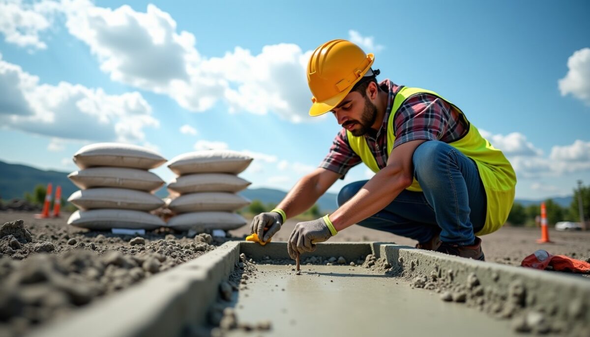 Calcul du nombre de sacs de béton prêt à l’emploi nécessaires pour 1 m² selon l'épaisseur